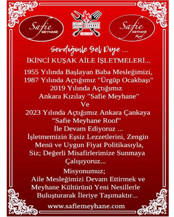 Safie Meyhane Roof Çankaya - 6. Fotoğraf